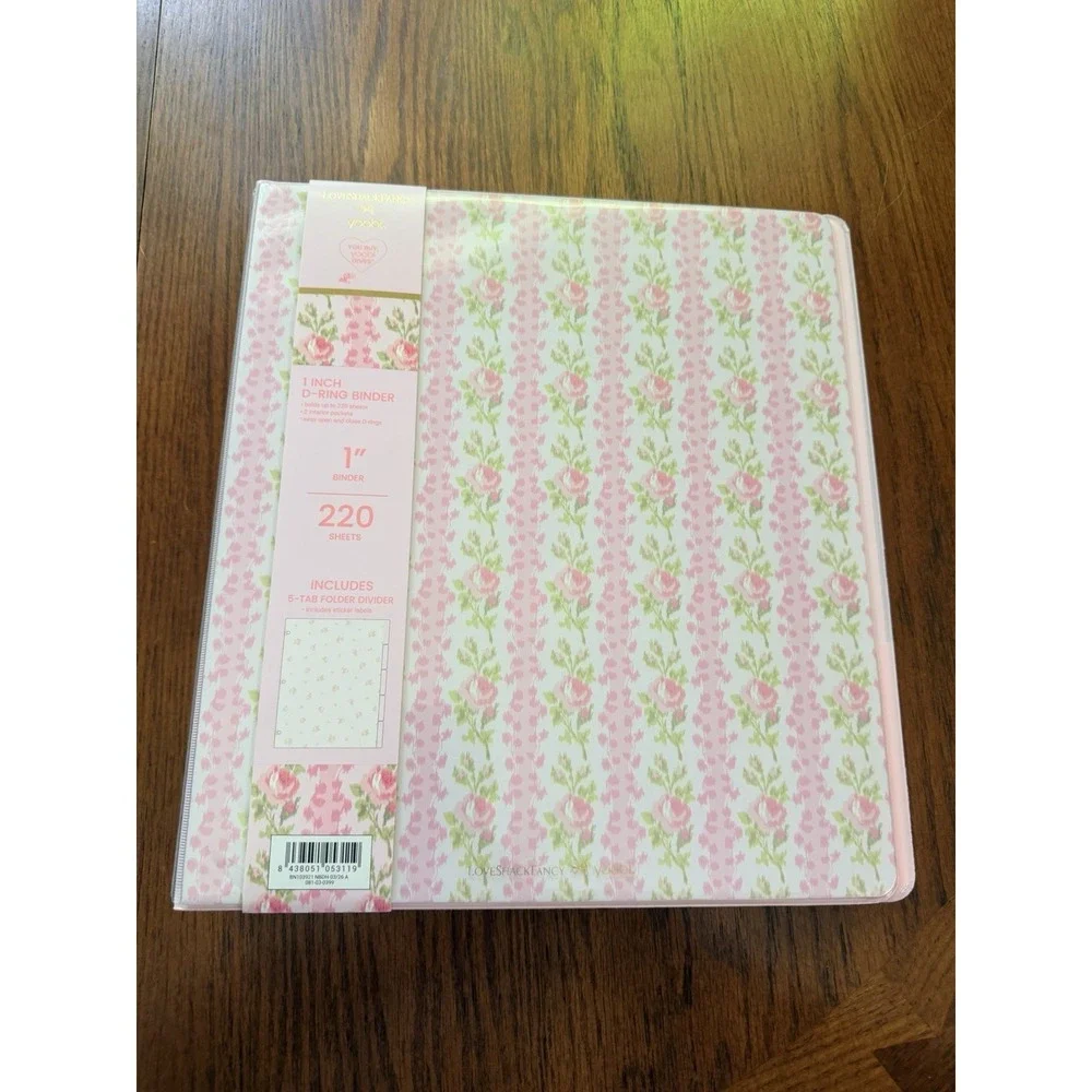 LoveShackFancy x Target Yoobi Ribbon Rosa Backpack, Binder Bundle - Lot of 7